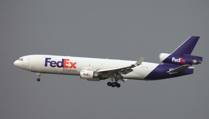 Nákladné McDonnell Douglas MD-11F, ktorý sa používa FedEx