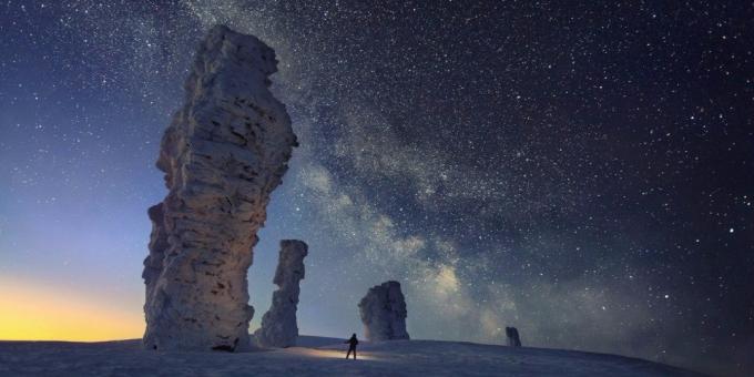 Krásnych miest v Rusku. piliere zvetrávaniu