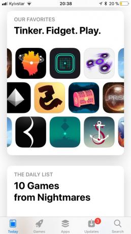 App Store v iOS 11: zbierky