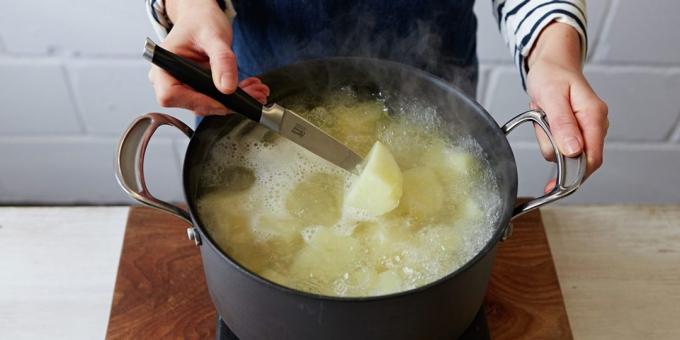 Ako variť zemiaky očistené