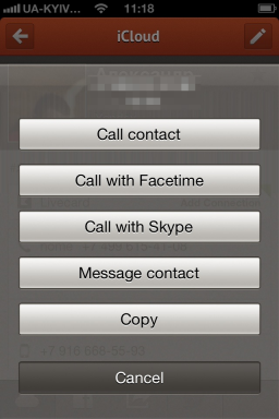 Cobook - výborný voľný kontakt manažér pre iPhone