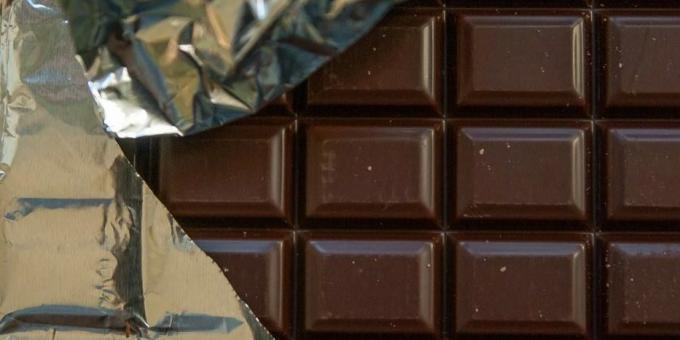 Aké potraviny obsahujú železo: tmavá čokoláda
