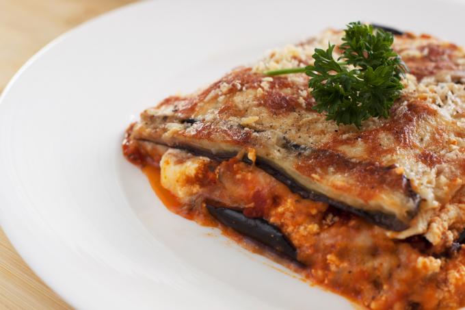 Baklažán riadu: lasagne 