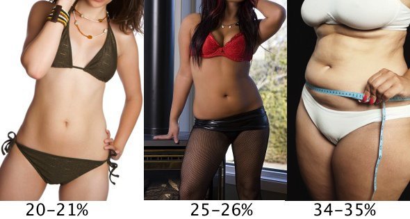 ženy percento tuku