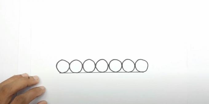 Ako nakresliť nádrž: nakreslite kolesá