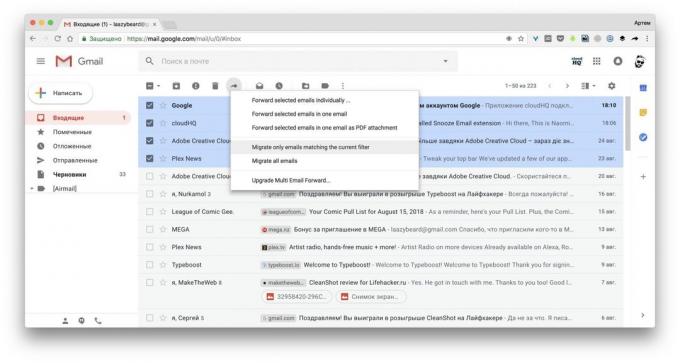 Multi Email Forward Gmailu