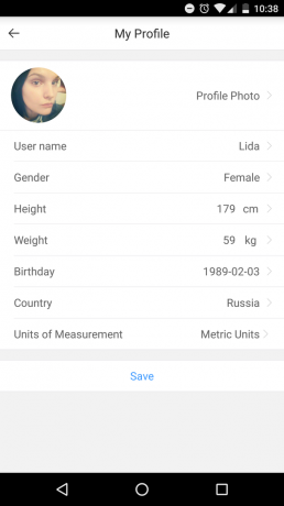 Smart sklo: profil v aplikácii Moikit