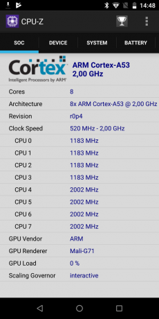 Vernejšie V2 Pro: CPU-Z