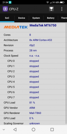 CPU-Z procesora