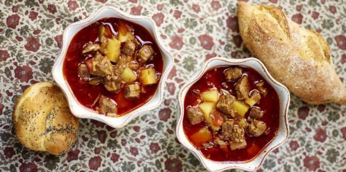 Najlepšie hovädzie mäso jedla: Gulášová polievka z Jamie Oliver