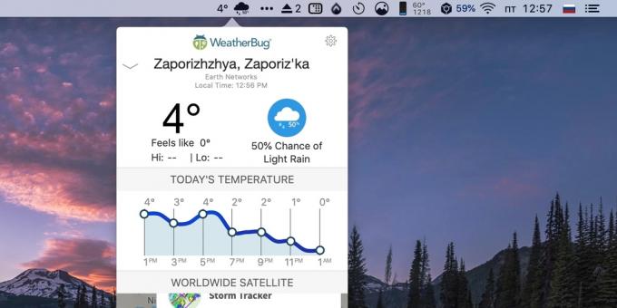 Mac Utility: WeatherBug