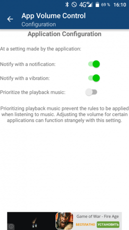 App Volume Control: Vlastná inštalácia zvukové upozornenie na Androide