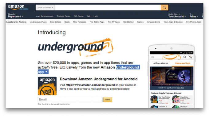 Amazon Podzemné app - aplikácia pre Android zadarmo