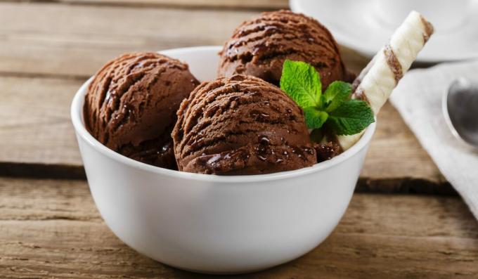 Zmrzlina z krémovej čokolády