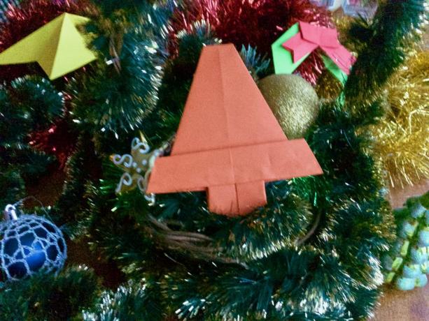 vianočné origami