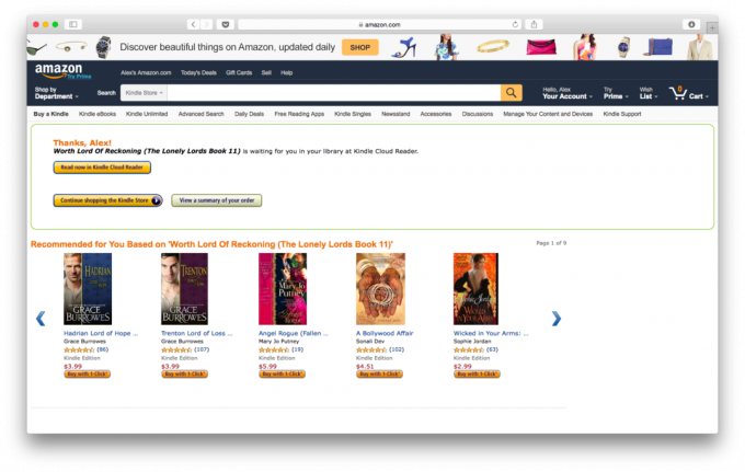 Nákup kníh na Amazonu