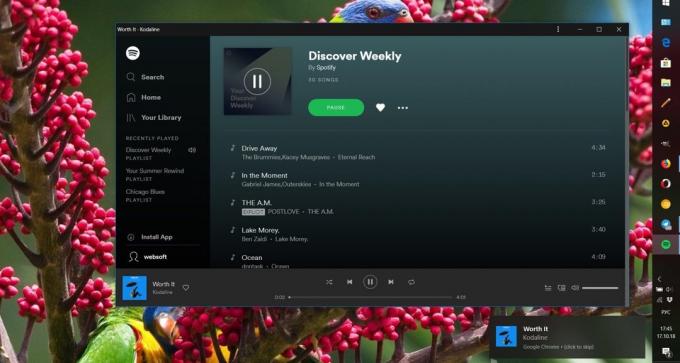 Spotify v prehliadača Chrome