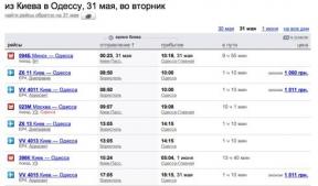 Nájdenie správnej letu: Google vs. Yandex