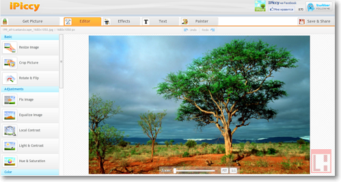 On-line editor iPiccy dokonale nahradí akýkoľvek desktop nástroj