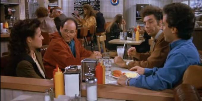 Záber zo starej série Seinfeld