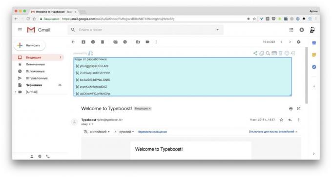 Jednoduché Gmail Notes