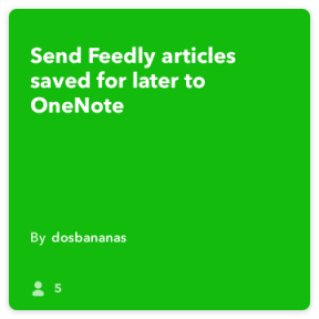 IFTTT dni: Integrácia s OneNote feedly a ďalšie služby