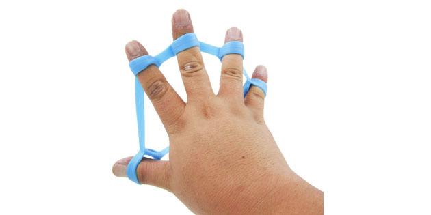Elastický cvičenie pre prsty