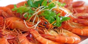 Ako variť krevety: recept jemnosť a život hackerov