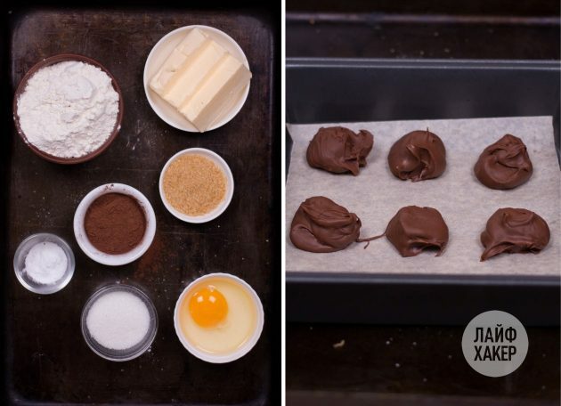 Pripravte si prísady pre čokoládové fondánové sušienky: 