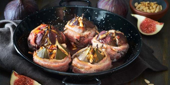 Pečené figy obalené v slaninke