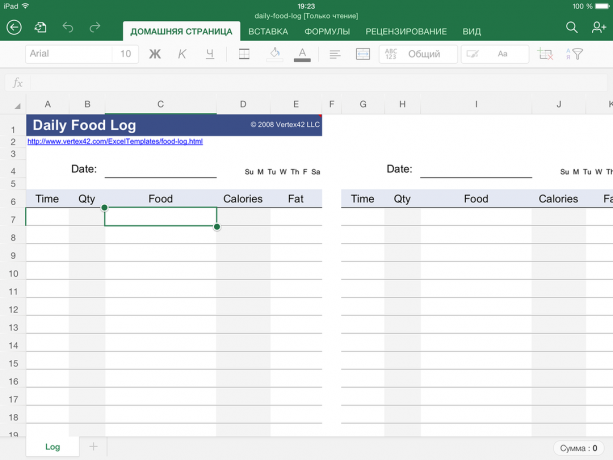 Účtovanie o výkone pomocou Excelu