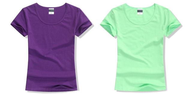 Basic dámske tričká z európskych obchodov: basic T-shirt s O tvare úst