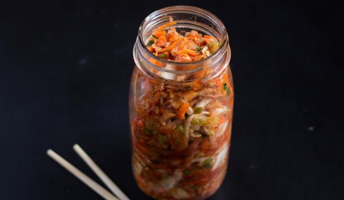 kimchi z kórejskej kapusty