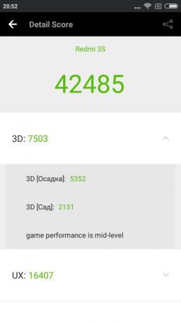 Xiaomi redmi 3s: Test výkonu