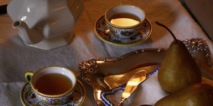 ovocný čaj: hruškový čaj s jazmínom