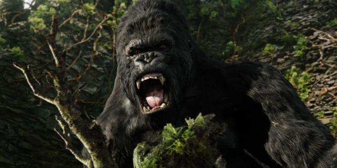 Stále z filmu o džungli „King Kong“