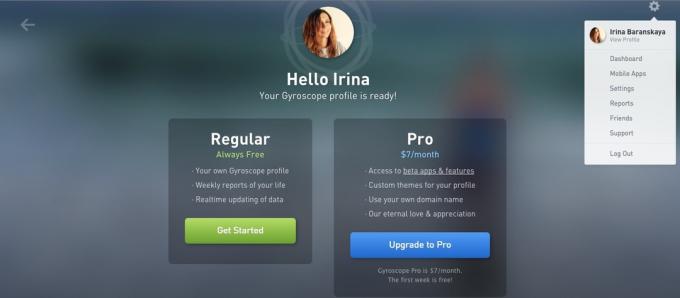 Gyroskop: User Profile
