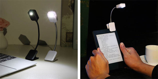 Lampa pre čítanie e-kníh 