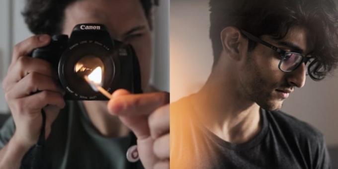 profesionálne fotografie: vplyv na osvetlenom filme