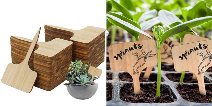 Záhradný tovar: štítky na označenie rastlín