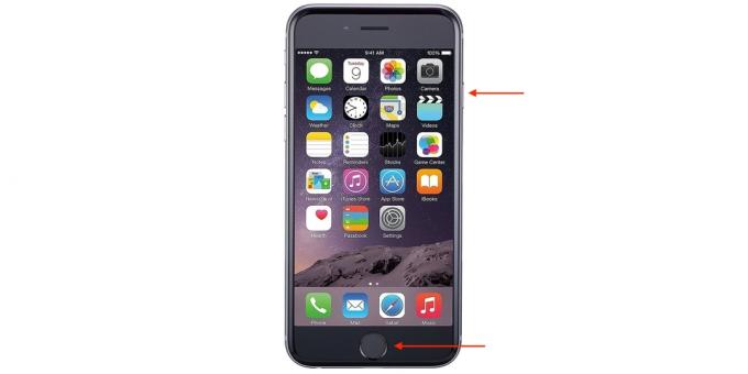 Ako reštartovať iPhone: 6s iPhone a 6