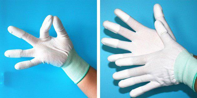 antistatické rukavice