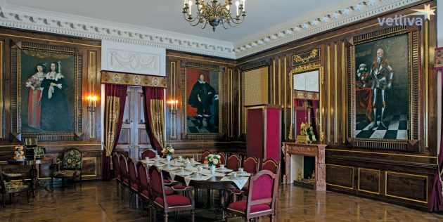 V interiéri hradu Nesvizh