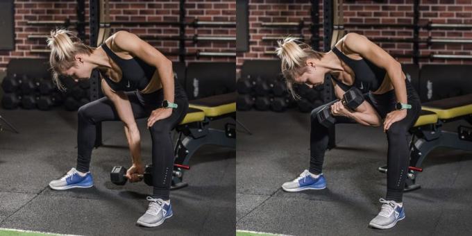 Cviky na biceps: koncentrovaný lifting na biceps