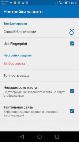 Smart AppLock: nastavenia ochrany