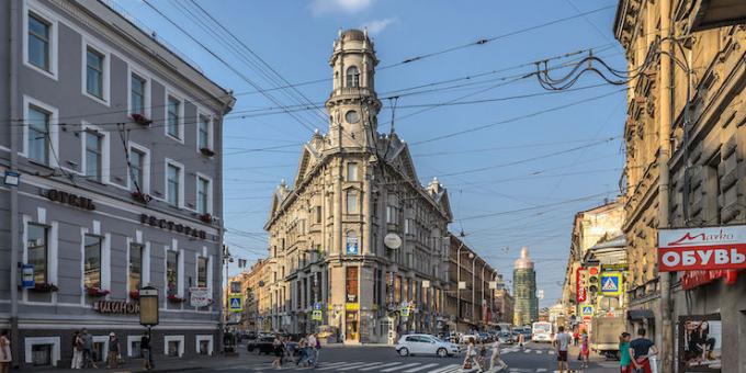 Neobvyklé miesta Petrohradu: Five Corners