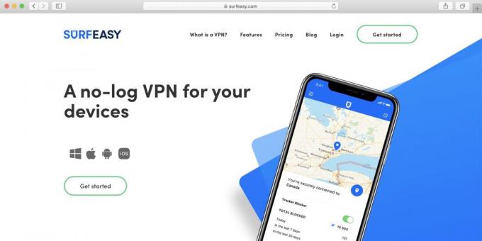 Najlepšie Voľný VPN pre PC, Android, iPhone - SurfEasy