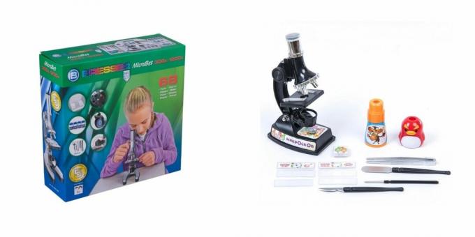 Čo dať dievčaťu na narodeniny po dobu 7 rokov: mikroskop