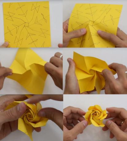 Ako vyrobiť papierové ruže Kawasaki