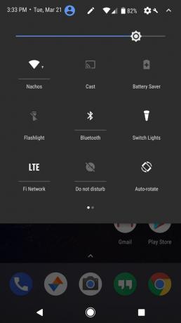 Android O: dark tému